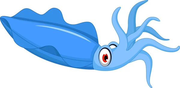 Lindo calamar de dibujos animados — Foto de Stock
