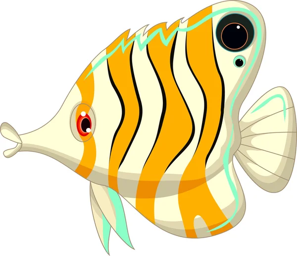 Roztomilý andělská ryba kreslený — Stock fotografie