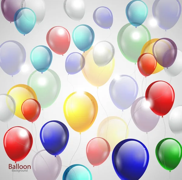 Fondo con globos multicolores para su diseño —  Fotos de Stock