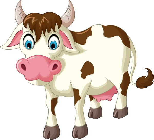 Kreskówka krowa dla projektowania — Zdjęcie stockowe