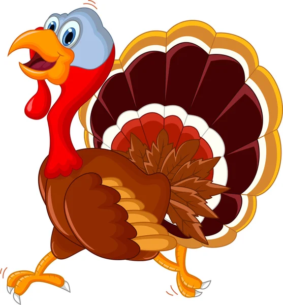 Happy turkey cartoon for your design — Stock Photo, Image