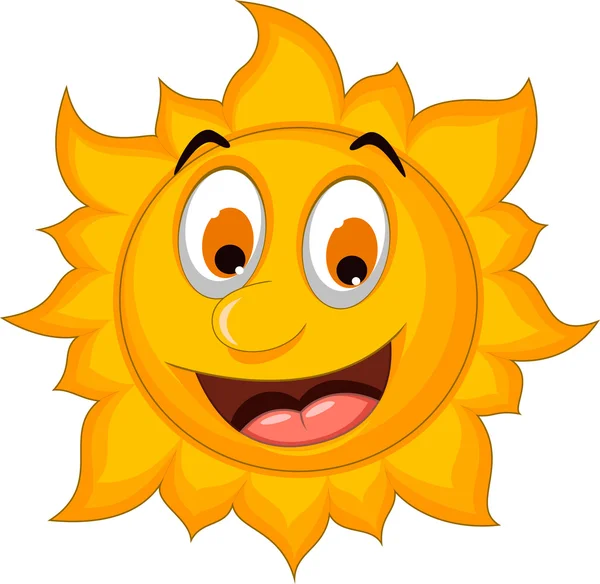 Cute sun cartoon — Stock Photo, Image