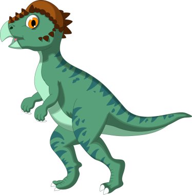 Dinozor Stegoceras karikatür tasarım için