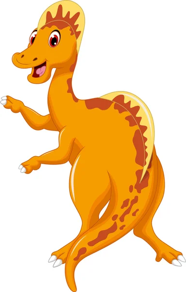 Drăguț dinozaur desen animat pozand — Fotografie, imagine de stoc