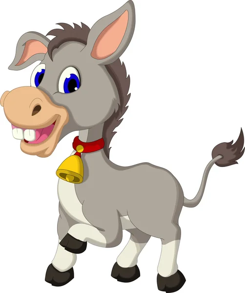 Cute donkey cartoon posing — Stock Photo, Image