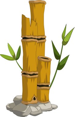Tasarım için sarı bambu