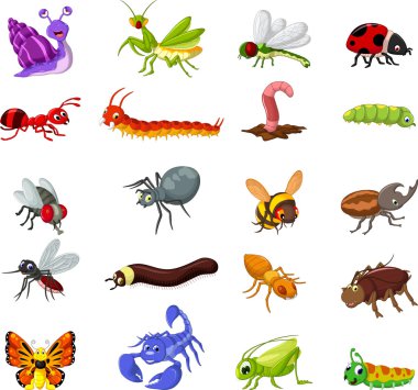 böcekler karikatür için tasarım topluluğu
