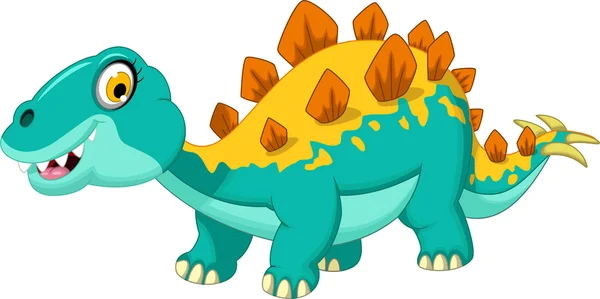 Söta stegosaurus cartoon — Stockfoto