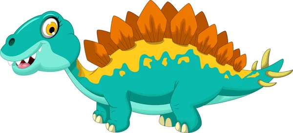 Komik stegosaurus çizgi film — Stok fotoğraf