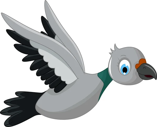 Roztomilý pták kreslený — Stock fotografie