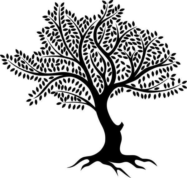 Tree silhouette for you design — Stock Photo, Image