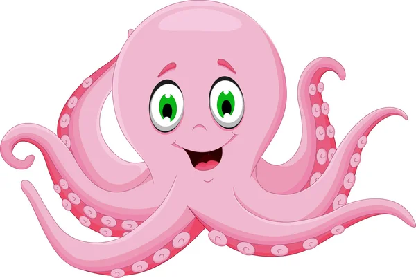 Sevimli octopus karikatür — Stok fotoğraf