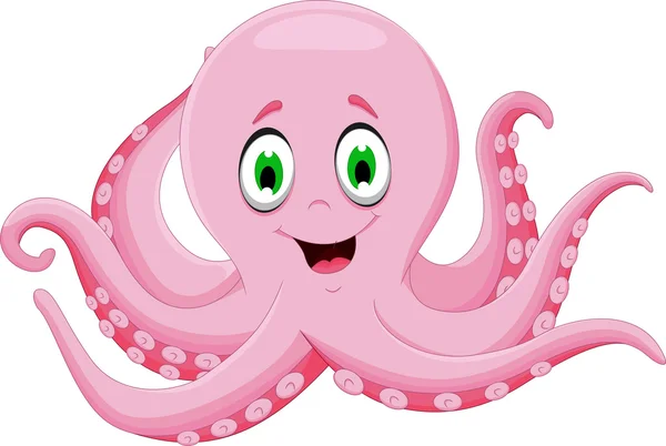 Lindo pulpo de dibujos animados —  Fotos de Stock