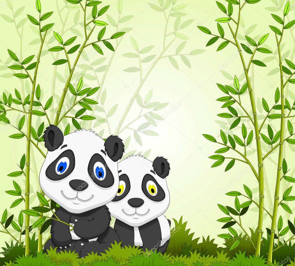 Panda, animal, desenho, HD phone wallpaper