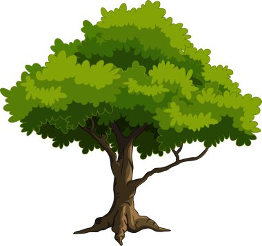 Yeşil ağaç tasarım için
