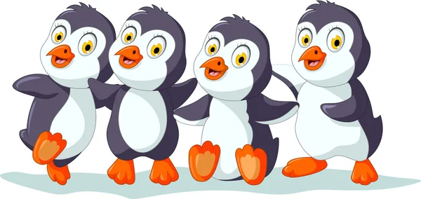 Lustige Cartoon-Pinguin-Figur — Stockfoto