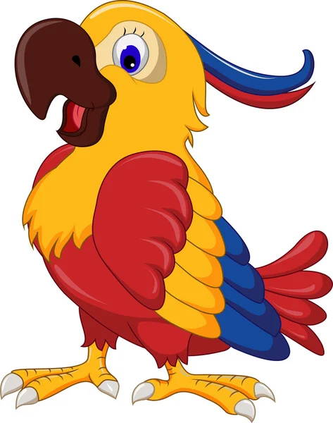 Cute parrot cartoon — Stock Photo, Image