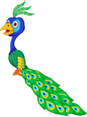 şirin tavuskuşu karikatür