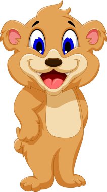 Sen çizmek için sevimli ayı çizgi film