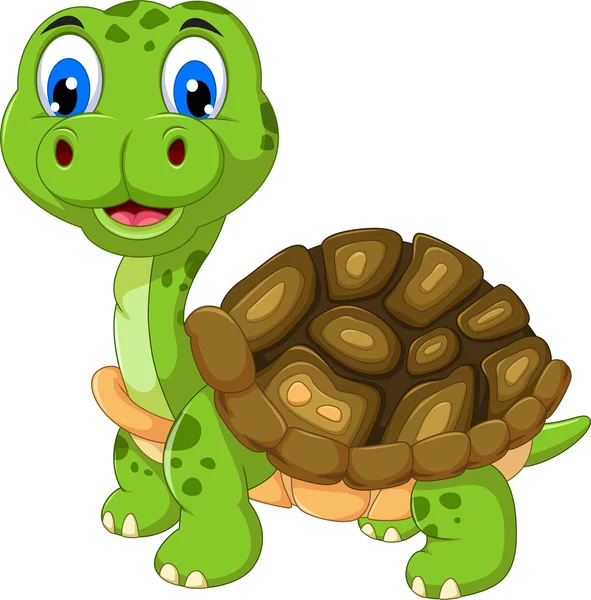 Gesneden cartoon schildpad — Stockfoto