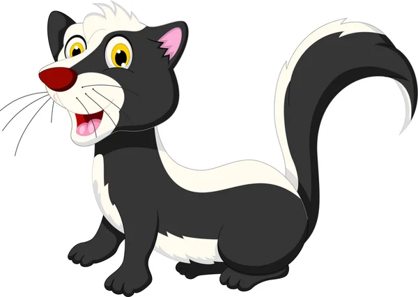 Drôle de skunk dessin animé pour vous conception — Photo