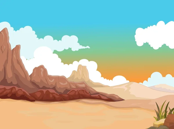 Beauty desert with landscape background — Stock Photo, Image