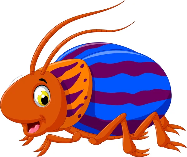 Cute saperda beetle cartoon posing — Stock Photo, Image