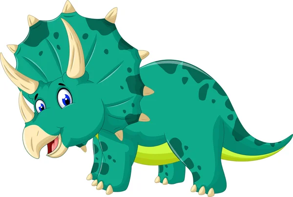 Lindo Triceratops dibujos animados para el diseño — Foto de Stock