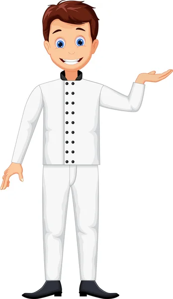 Funny chef cartoon posing — Stock Vector