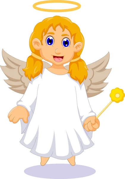 Carino angelo cartone animato per voi disegno — Vettoriale Stock