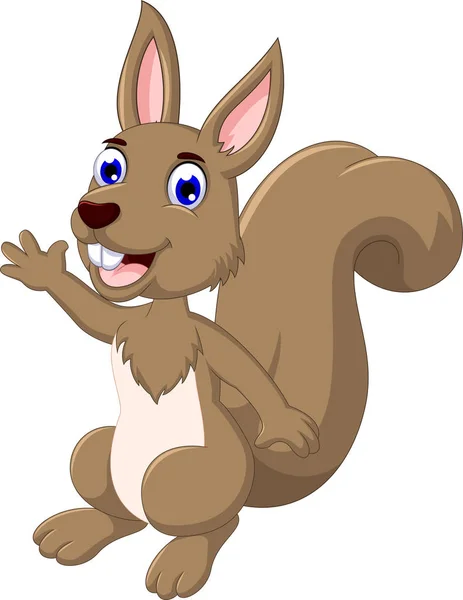 Lustige Cartoon-Eichhörnchen posieren — Stockfoto