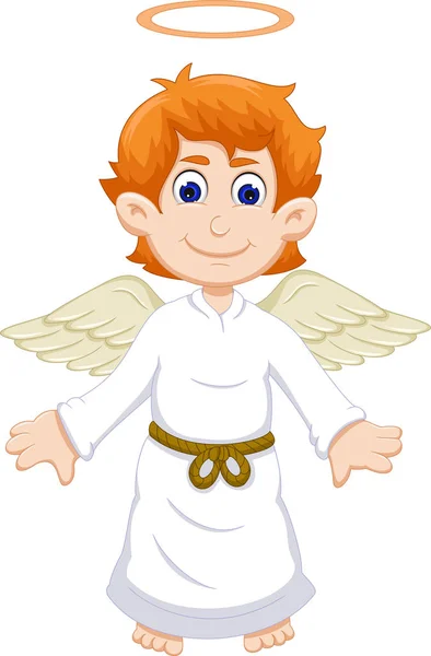 Carino angelo cartone animato volare — Foto Stock