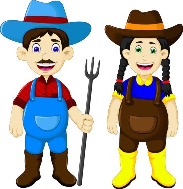 komik çift çiftçi karikatür komisyon holding