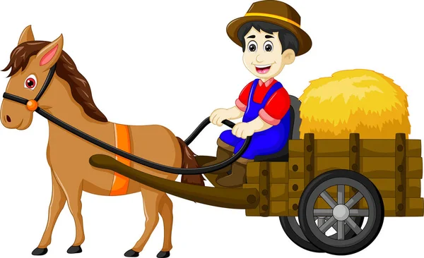 bir at catoon adamla