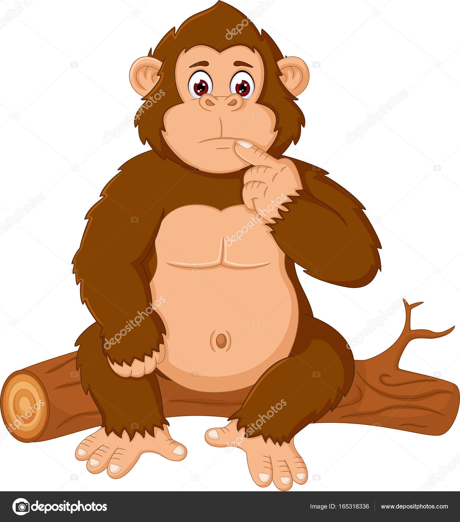 Funny orangutan cartoon sitting confusion on tree Stock Vector Image by ©starlight789 #165318336 Funny orangutan cartoon sitting confusion on tree Stock Vector Image by ©starlight789 #165318336