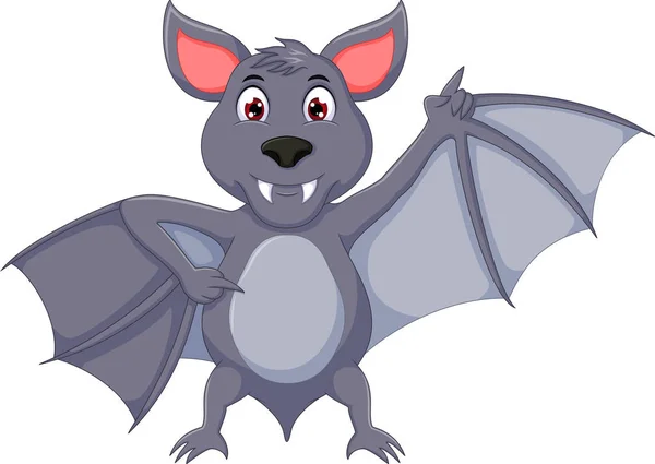 Chauve-souris forte agitant la main — Image vectorielle