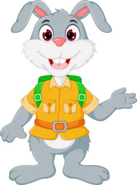 Sevimli tavşan çizgi filmi