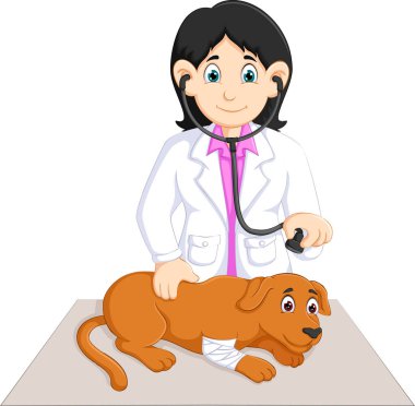 Güzellik hayvan hastalıklarıyla ilgili karikatür kontrol köpek 