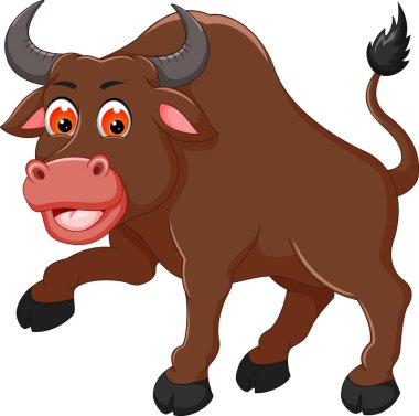 gülen ile poz komik buffalo çizgi film