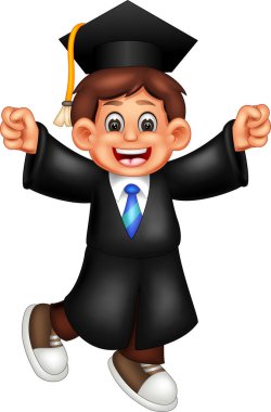 gülümseyen ve sallayarak ile ayakta sevimli bekarlığa veda çizgi film