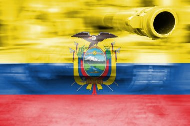 askeri güç Tema, Hareket Bulanıklığı Ekvador bayrağı ile tank