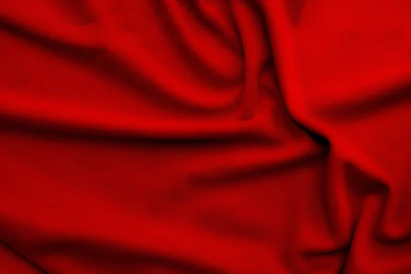 Czerwony miękki materiał jedwabny tło — Zdjęcie stockowe