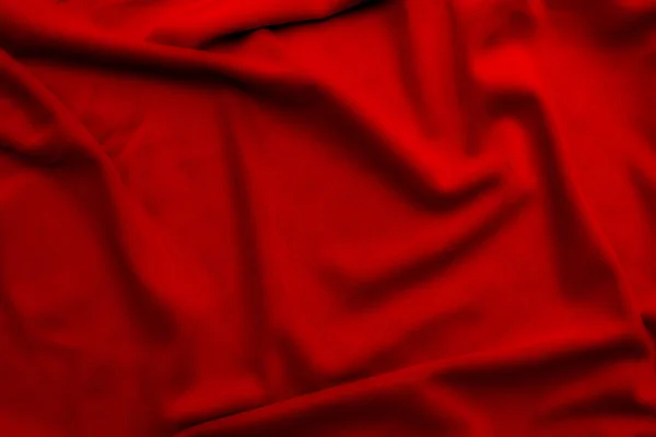 Czerwony miękki materiał jedwabny tło — Zdjęcie stockowe