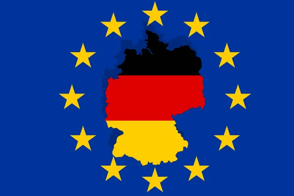 Europäisches Land Deutschland zum Euro-Hintergrund — Stockfoto