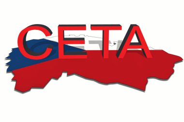 Ceta - kapsamlı ekonomik ve ticaret anlaşması Çek Cumhuriyeti harita üzerinde