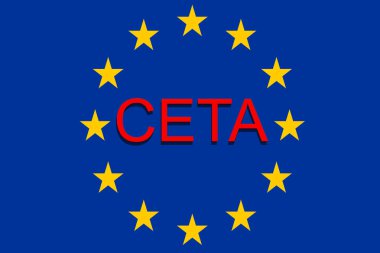 Ceta - kapsamlı ekonomik ve ticaret anlaşması Avrupa Birliği arka plan üzerinde