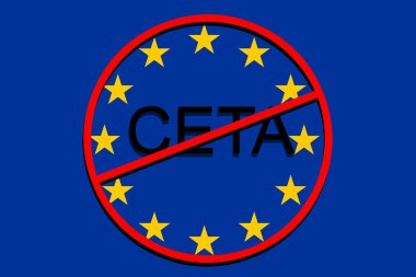 anty Ceta - kapsamlı ekonomik ve ticaret anlaşması Avrupa Birliği arka plan üzerinde