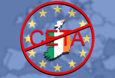 anty Ceta - kapsamlı ekonomik ve ticaret anlaşması, İrlanda Haritası