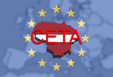  Ceta - kapsamlı ekonomik ve ticaret anlaşması, Litvanya Haritası