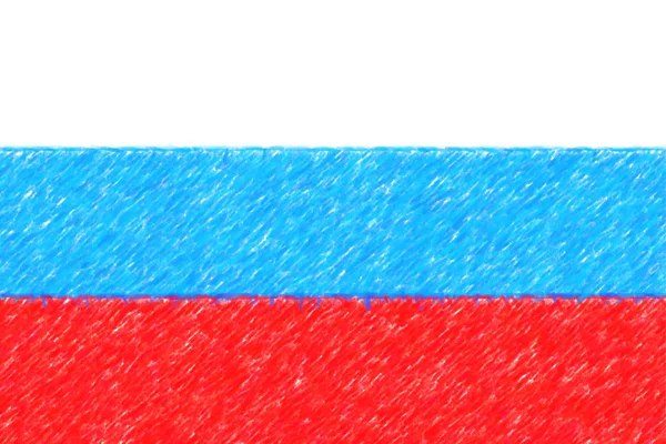 Flagga Ryssland o bakgrundsstruktur, färg penna ef — Stockfoto